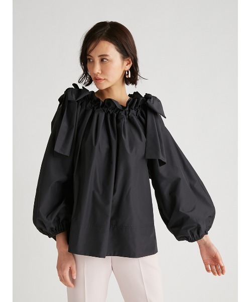 CELFORD ショルダー リボン ギャザー ブラウス size Free CELFORD（セルフォード）の「ショルダーリボンギャザーブラウス