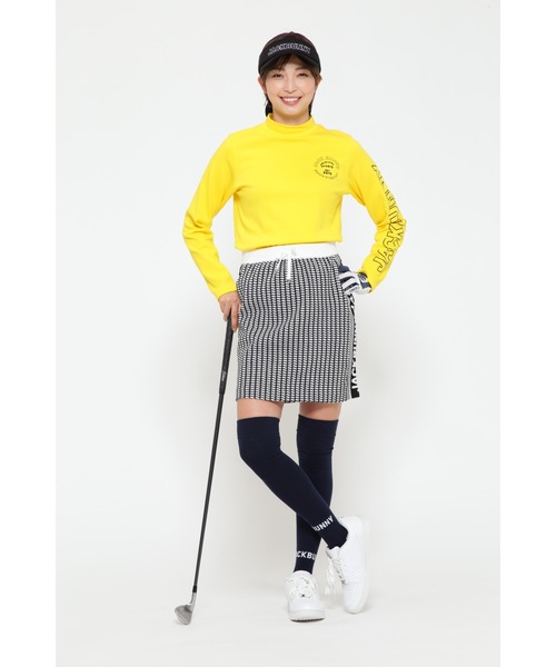 Jack Bunny!!】3色Wジャガード イージーニットスカート ＜グレン