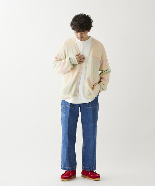 JOURNAL STANDARD relume(ジャーナルスタンダード レリューム)の「MIX メランジカーディガン(カーディガン/ボレロ・メンズ・ライトイエロー/シャーベット/スカイブルー・LARGE/MEDIUM)」の18枚目の写真