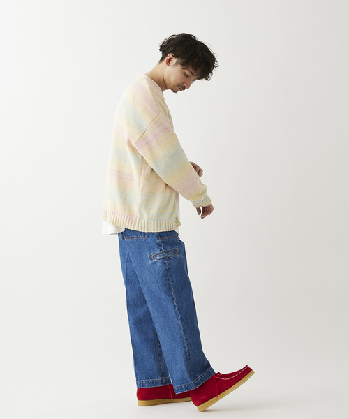 JOURNAL STANDARD relume(ジャーナルスタンダード レリューム)の「MIX メランジカーディガン(カーディガン/ボレロ・メンズ・ライトイエロー/シャーベット/スカイブルー・LARGE/MEDIUM)」の20枚目の写真
