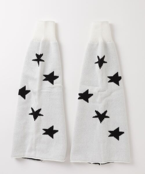 XU(エックスユー)の「【XU/エックスユー】reversible star leg warmer/リバーシブル リバーシブル対応 レッグウォーマー レッグカバー Y2K ブーツカット ニット スター 星(レッグウォーマー・レディース・アイボリー/グレー・ONE SIZE)」の7枚目の写真