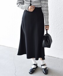 SHIPS | *〈手洗い可能〉ジョーゼット 切替 セミフレアスカート◆(スカート)