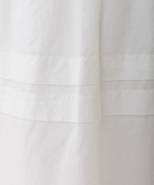 PUAL CE CIN(ピュアルセシン)の「コットンポプリンフレアティアードスカート(スカート・レディース・オフホワイト/ブラック・FREE)」の20枚目の写真