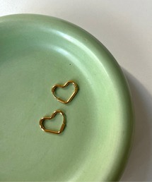 prose verse | 〈サージカルステンレス〉ハートフープピアス(ピアス（両耳用）)