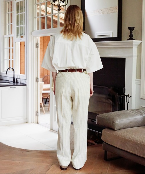 Apartment Three（アパートメントスリー）の「Apartment Three - Camp-collar Short-sleeve Shirt（シャツ/ブラウス・メンズ・ブルー/ホワイト/ブラック・1/2）」の10枚目の写真