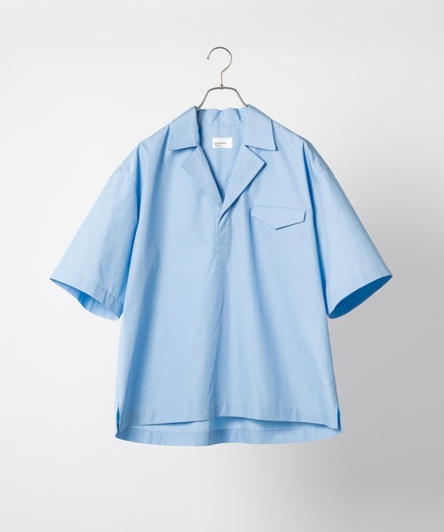 Apartment Three（アパートメントスリー）の「Apartment Three - Camp-collar Short-sleeve Shirt（シャツ/ブラウス・メンズ・ブルー/ホワイト/ブラック・1/2）」の19枚目の写真