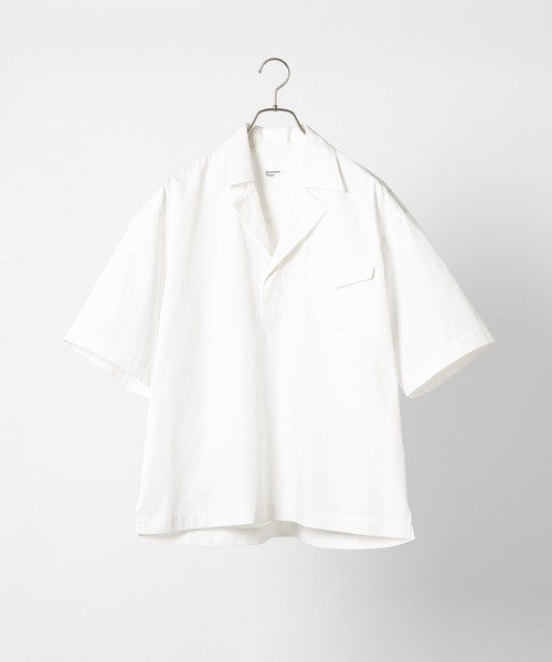 Apartment Three（アパートメントスリー）の「Apartment Three - Camp-collar Short-sleeve Shirt（シャツ/ブラウス・メンズ・ブルー/ホワイト/ブラック・1/2）」の8枚目の写真