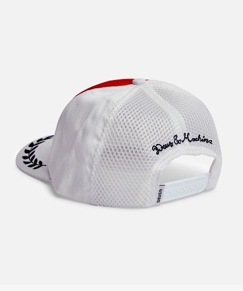 DEUS EX MACHINA（デウスエクスマキナ）の「FLAGSTUFF TRUCKER（キャップ・メンズ・ブルー/ブラック・OS）」の4枚目の写真