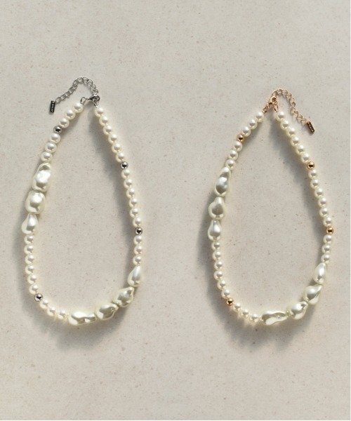 ボリュームパールネックレス