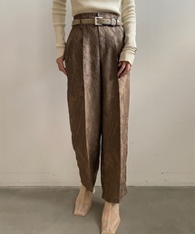 EMBOSS PATTERN SHEER PANTS