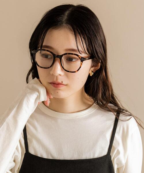 SMELLY(スメリー)の「オクタゴンフレームダテメガネ(メガネ・レディース・ブラウン系その他/ブラック・-)」の2枚目の写真