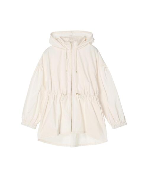 koe（コエ）の「T/Cウェザーフードコート（ブルゾン・レディース・ネイビー/オフホワイト・M）」の17枚目の写真