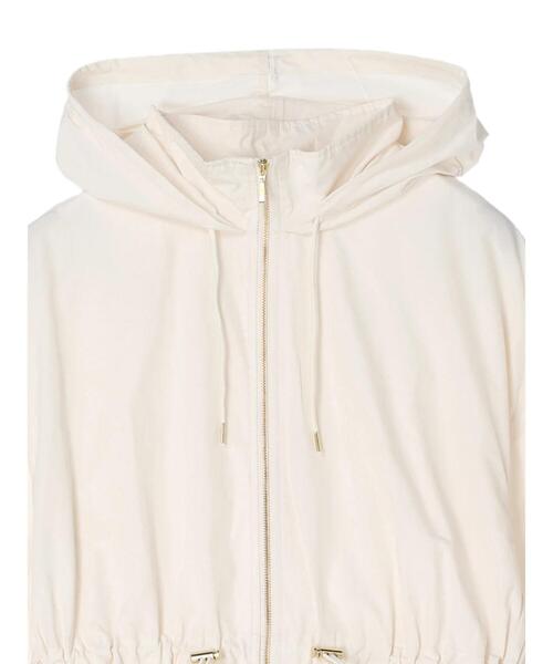 koe（コエ）の「T/Cウェザーフードコート（ブルゾン・レディース・ネイビー/オフホワイト・M）」の15枚目の写真