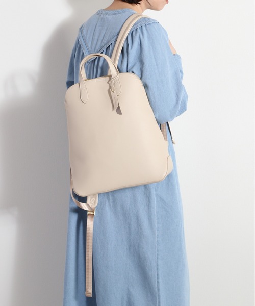 Legato Largo(レガートラルゴ)の「【Legato Largo】かるいかばん2WAYリュック(バックパック/リュック・レディース・ブラック/グレイッシュベージュ/アイボリー・FREE)」の17枚目の写真