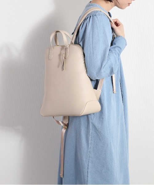 Legato Largo(レガートラルゴ)の「【Legato Largo】かるいかばん2WAYリュック(バックパック/リュック・レディース・ブラック/グレイッシュベージュ/アイボリー・FREE)」の10枚目の写真