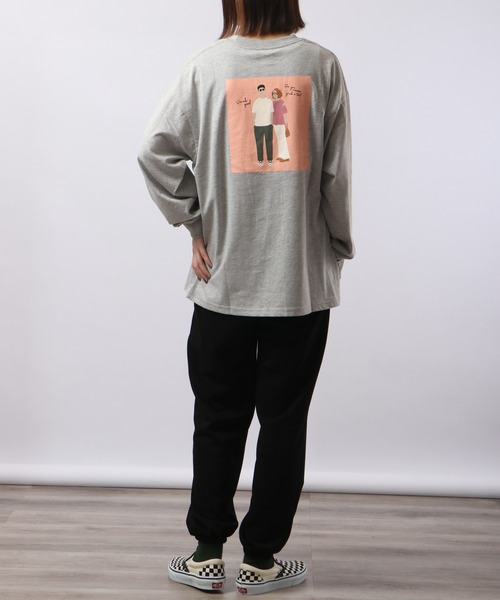 spiritoso(スピリトーゾ)の「spiritoso ニュアンスカップル ロンT 長袖(Tシャツ/カットソー・レディース・ネイビー/オフホワイト/杢グレー・F)」の21枚目の写真