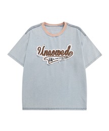 【HOOK】アメカジパッチワーク半袖ビッグTEE (SS)