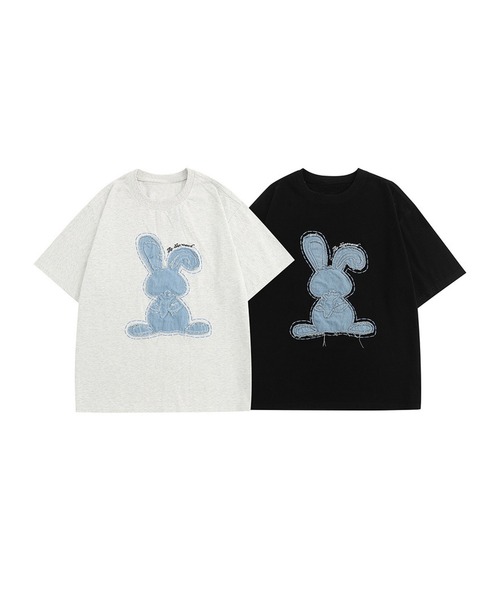 HOOK（フック）の「【HOOK】アメカジパッチワーク半袖ビッグTEE（Tシャツ/カットソー・メンズ・インディゴブルー/ブラック系その他2/ブラック系その他/ホワイト系その他/ライトグレー/ライトブルー/ブラック/ホワイト・M/L/XL）」の13枚目の写真