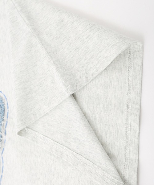 HOOK（フック）の「【HOOK】アメカジパッチワーク半袖ビッグTEE（Tシャツ/カットソー・メンズ・インディゴブルー/ブラック系その他2/ブラック系その他/ホワイト系その他/ライトグレー/ライトブルー/ブラック/ホワイト・M/L/XL）」の17枚目の写真