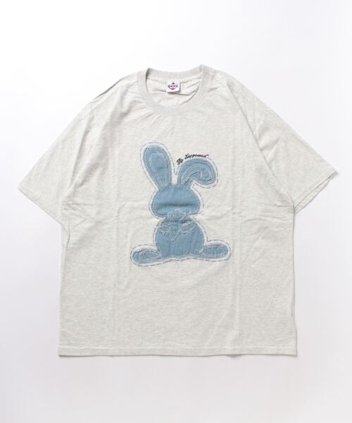 HOOK（フック）の「【HOOK】アメカジパッチワーク半袖ビッグTEE（Tシャツ/カットソー・メンズ・インディゴブルー/ブラック系その他2/ブラック系その他/ホワイト系その他/ライトグレー/ライトブルー/ブラック/ホワイト・M/L/XL）」の9枚目の写真