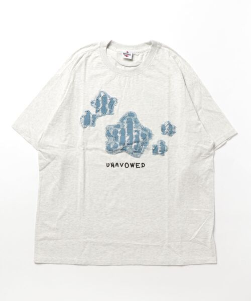 HOOK（フック）の「【HOOK】アメカジパッチワーク半袖ビッグTEE（Tシャツ/カットソー・メンズ・インディゴブルー/ブラック系その他2/ブラック系その他/ホワイト系その他/ライトグレー/ライトブルー/ブラック/ホワイト・M/L/XL）」の10枚目の写真