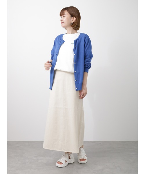 Lugnoncure（ルノンキュール）の「ナンバリングビッグTシャツ（Tシャツ/カットソー・レディース・オフホワイト/ベージュ/チャコール・ﾌﾘ-）」の8枚目の写真