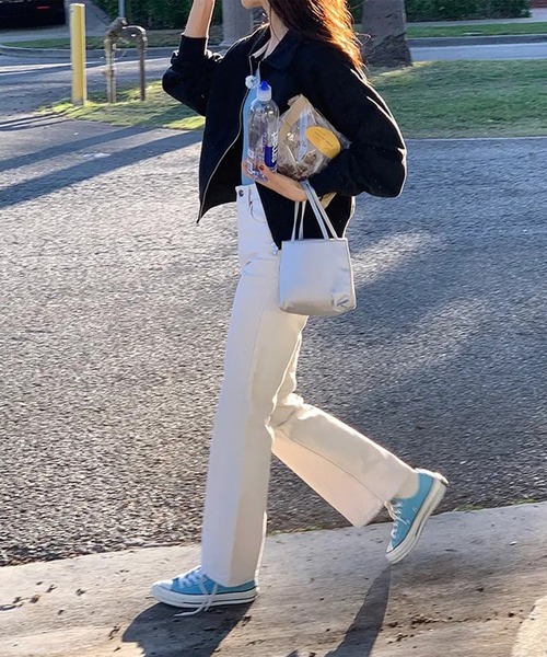 LYEON(リヨン)の「ジップアップスウェットブルゾン(Tシャツ/カットソー・レディース・グレー/ブラック/ブルー/ホワイト・FREE)」の8枚目の写真