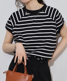 atONE クルーネックフレンチスリーブTシャツ 半袖