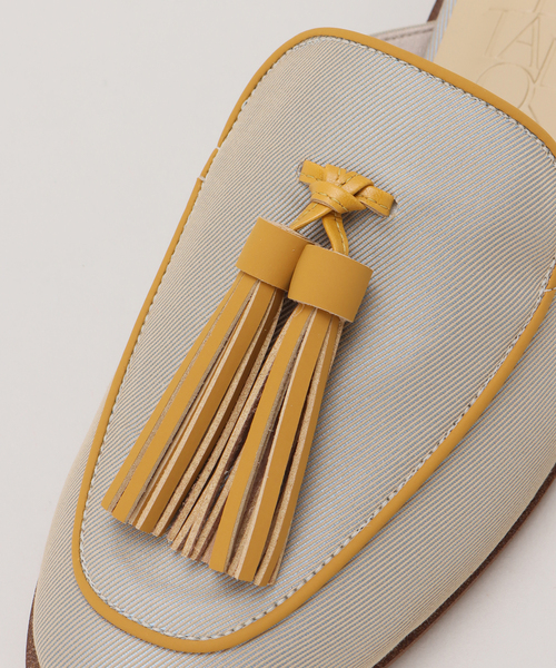 LE TALON（ルタロン）の「タッセルローファースリッパ（サンダル・レディース・ライトグレー/ベージュ/ネイビー/ブルー系その他・SMALL/MEDIUM/LARGE/X-LARGE）」の11枚目の写真