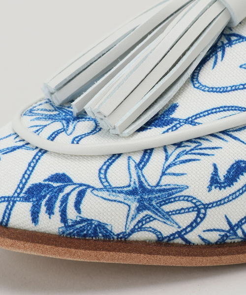 LE TALON（ルタロン）の「タッセルローファースリッパ（サンダル・レディース・ライトグレー/ベージュ/ネイビー/ブルー系その他・SMALL/MEDIUM/LARGE/X-LARGE）」の15枚目の写真