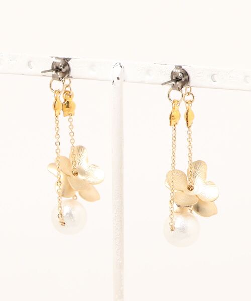 tone(トーン)の「【marumusubi】チェーンピアス(MA)(ピアス(両耳用)・レディース・ゴールド系その他2/ゴールド系その他3・FREE)」の5枚目の写真