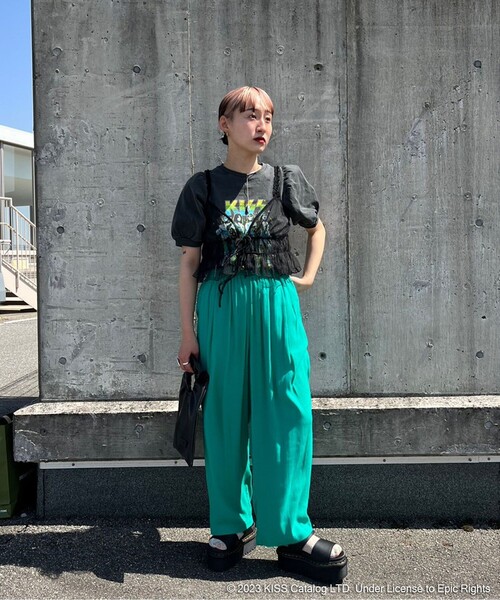 セール】KISS パフスリーブTシャツ/キッスパフスリーブTシャツ