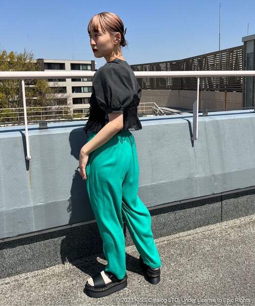 Katieケイティbunny kissパフスリーブTシャツ Katieケイティbunny kissパフスリーブTシャツ BUNNY KISS puff