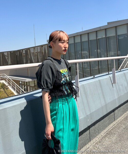 Katieケイティbunny kissパフスリーブTシャツ Katieケイティbunny kissパフスリーブTシャツ FREAK'S STORE