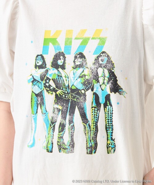 セール】KISS パフスリーブTシャツ/キッスパフスリーブTシャツ