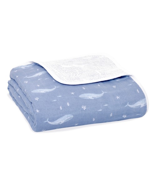 オーガニックドリームブランケット1枚入り オーシャニック ADBO10004 oceanic（ベビー寝具/家具）｜aden + anais （エイデンアンドアネイ）