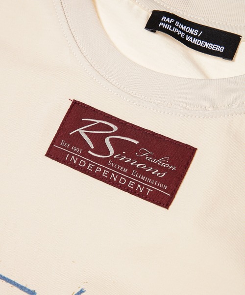 RAF SIMONS（ラフシモンズ）の「Sleeveless oversized T-shirt lets drink the sea（Tシャツ/カットソー・メンズ・ベージュ・M/S）」の3枚目の写真