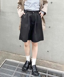 SallyLunn | ハイウエストピンタックハーフパンツ(その他パンツ)