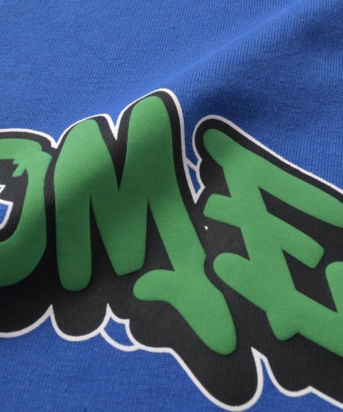 GLAZOS（グラソス）の「USAコットン・袖ライン発泡プリントビッグ半袖Tシャツ（Tシャツ/カットソー・キッズ・ブラック/ブルー・140cm/150cm/160cm/170cm）」の6枚目の写真