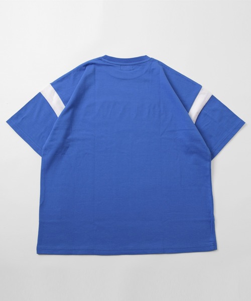 GLAZOS（グラソス）の「USAコットン・袖ライン発泡プリントビッグ半袖Tシャツ（Tシャツ/カットソー・キッズ・ブラック/ブルー・140cm/150cm/160cm/170cm）」の15枚目の写真