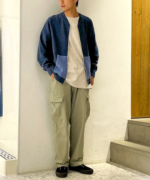 saby（サバイ）の「【saby / サバイ】 TWO TONE ZIP WAFFLE（ブルゾン・メンズ・ネイビー/チャコールグレー・2/3）」の10枚目の写真