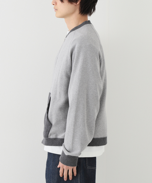 saby（サバイ）の「【saby / サバイ】 TWO TONE ZIP WAFFLE（ブルゾン・メンズ・ネイビー/チャコールグレー・2/3）」の14枚目の写真