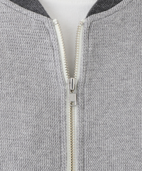 saby（サバイ）の「【saby / サバイ】 TWO TONE ZIP WAFFLE（ブルゾン・メンズ・ネイビー/チャコールグレー・2/3）」の18枚目の写真