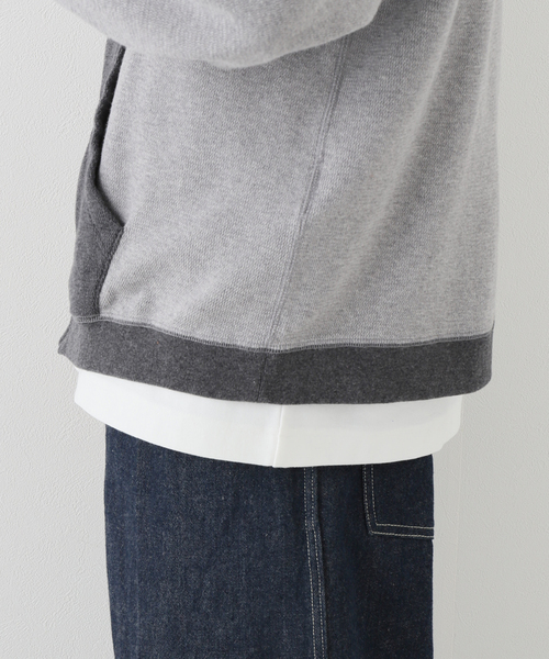 saby（サバイ）の「【saby / サバイ】 TWO TONE ZIP WAFFLE（ブルゾン・メンズ・ネイビー/チャコールグレー・2/3）」の15枚目の写真