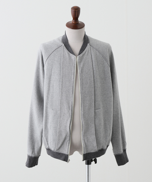 saby（サバイ）の「【saby / サバイ】 TWO TONE ZIP WAFFLE（ブルゾン・メンズ・ネイビー/チャコールグレー・2/3）」の5枚目の写真