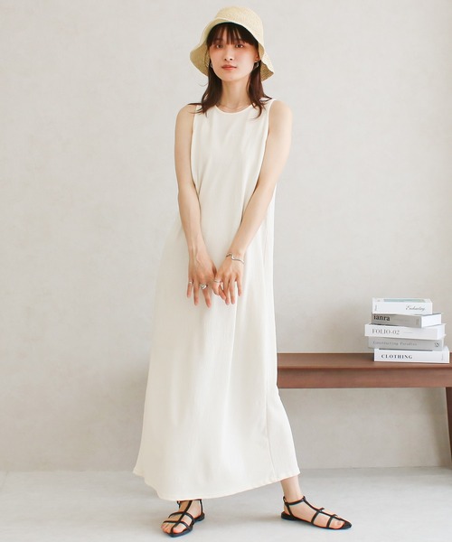 Social GIRL（ソーシャルガール）の「アメリカンスリーブワンピース（ワンピース・レディース・ブラック/ブルー/グレイッシュベージュ/アイボリー・M）」の2枚目の写真