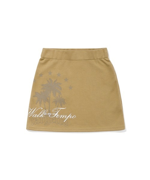 TARGETTO(ターゲット)の「【TARGETTO 】パームツリー ミニ スカート / PALM TREE MINI SKIRT(スカート・レディース・ブラック/ベージュ・1/2)」の14枚目の写真