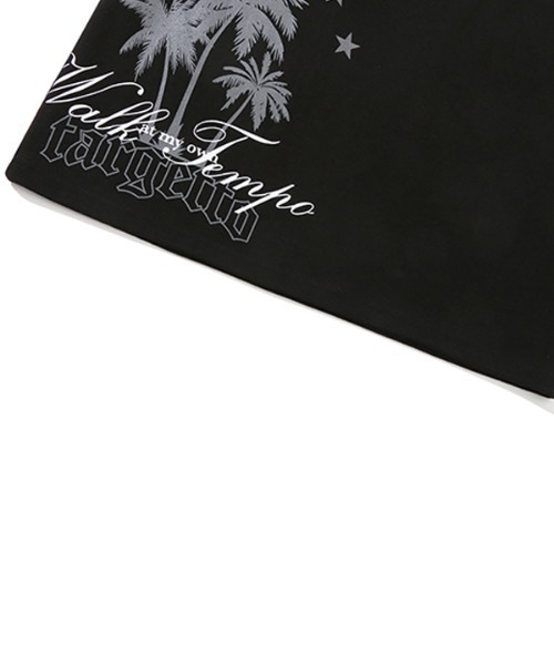 TARGETTO(ターゲット)の「【TARGETTO 】パームツリー ミニ スカート / PALM TREE MINI SKIRT(スカート・レディース・ブラック/ベージュ・1/2)」の4枚目の写真