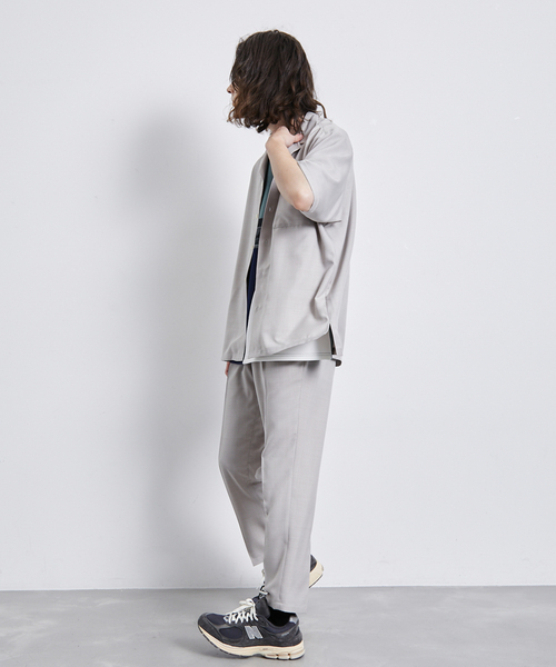 JUNRED（ジュンレッド）の「セットアップ対応 / ドレープカチオンオープンカラーシャツ（シャツ/ブラウス・メンズ・カーキ/ベージュ/ブラック・M/L/LL）」の19枚目の写真