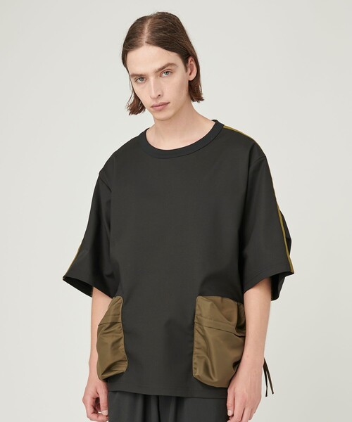 UNITED TOKYO（ユナイテッドトウキョウ）の「OLMETEX カーゴポケットTEE（Tシャツ/カットソー・メンズ・ブラック/ダークグリーン・1/2）」の22枚目の写真